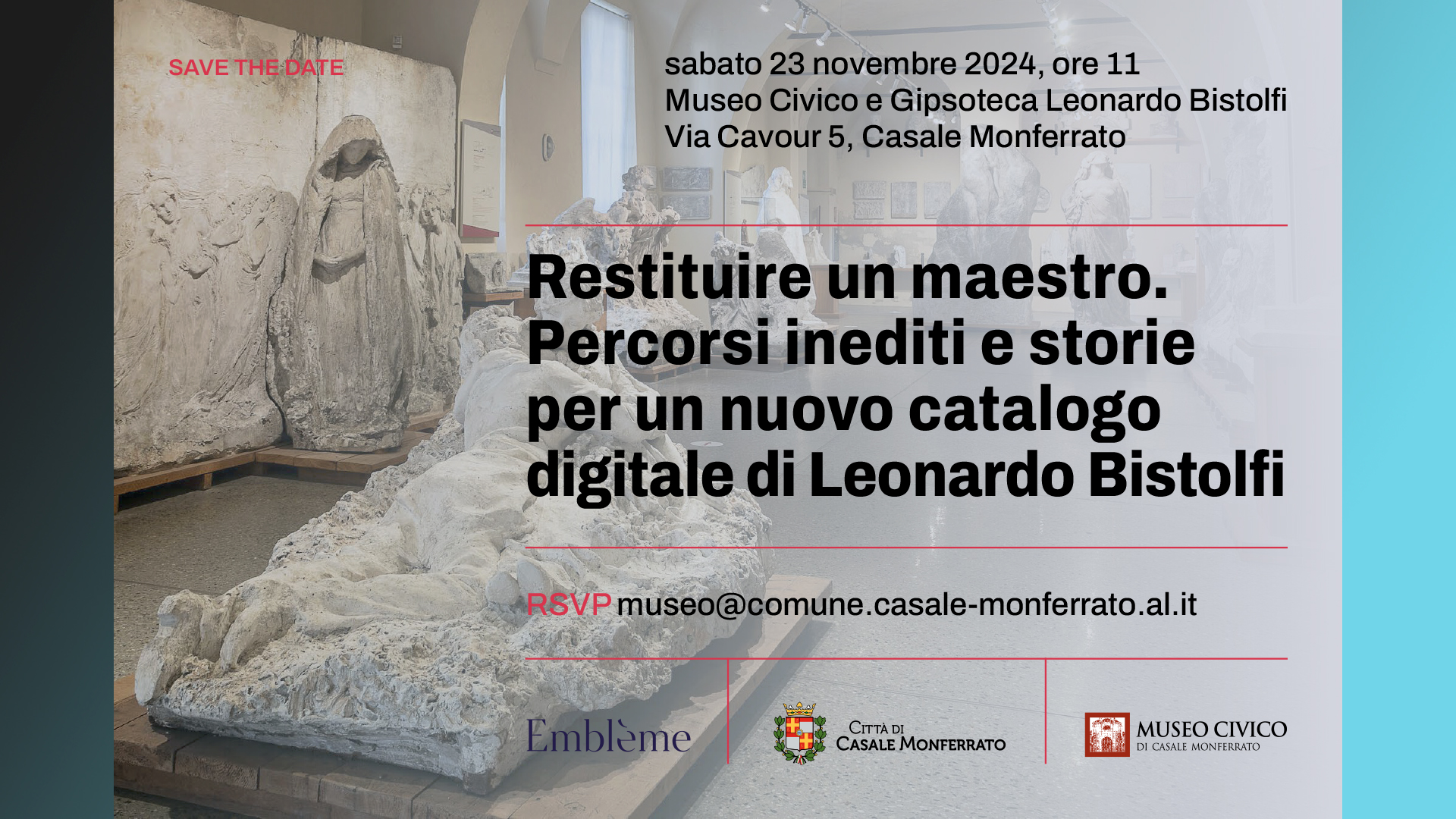 Casale Monferrato: presentazione del catalogo digitale Bistolfi