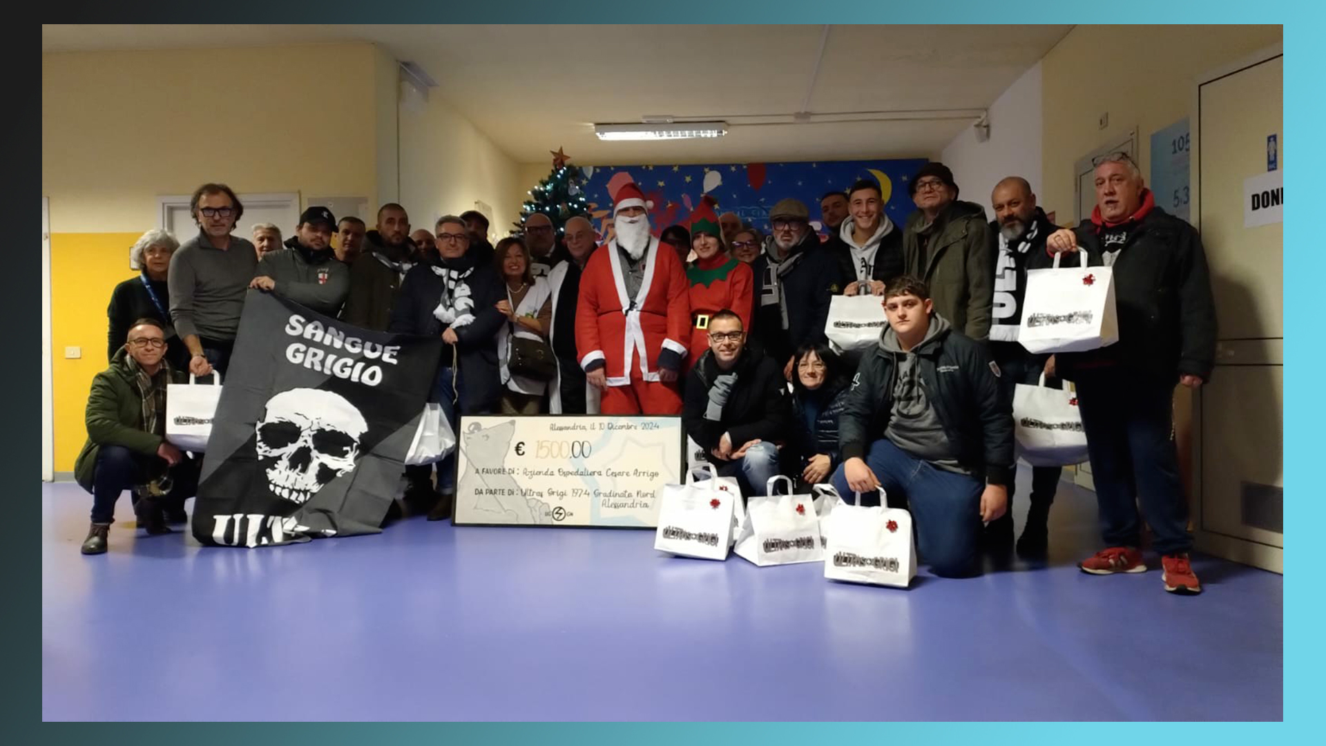 AOU AL: I doni dei tifosi dell’Alessandria all’Infantile