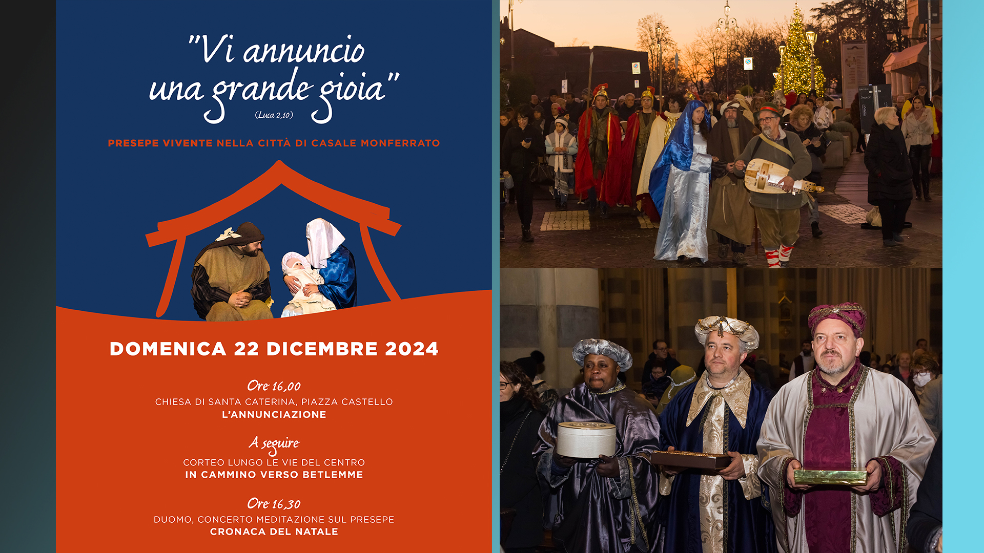 Casale Monferrato: presepe vivente e concerto per celebrare il Natale