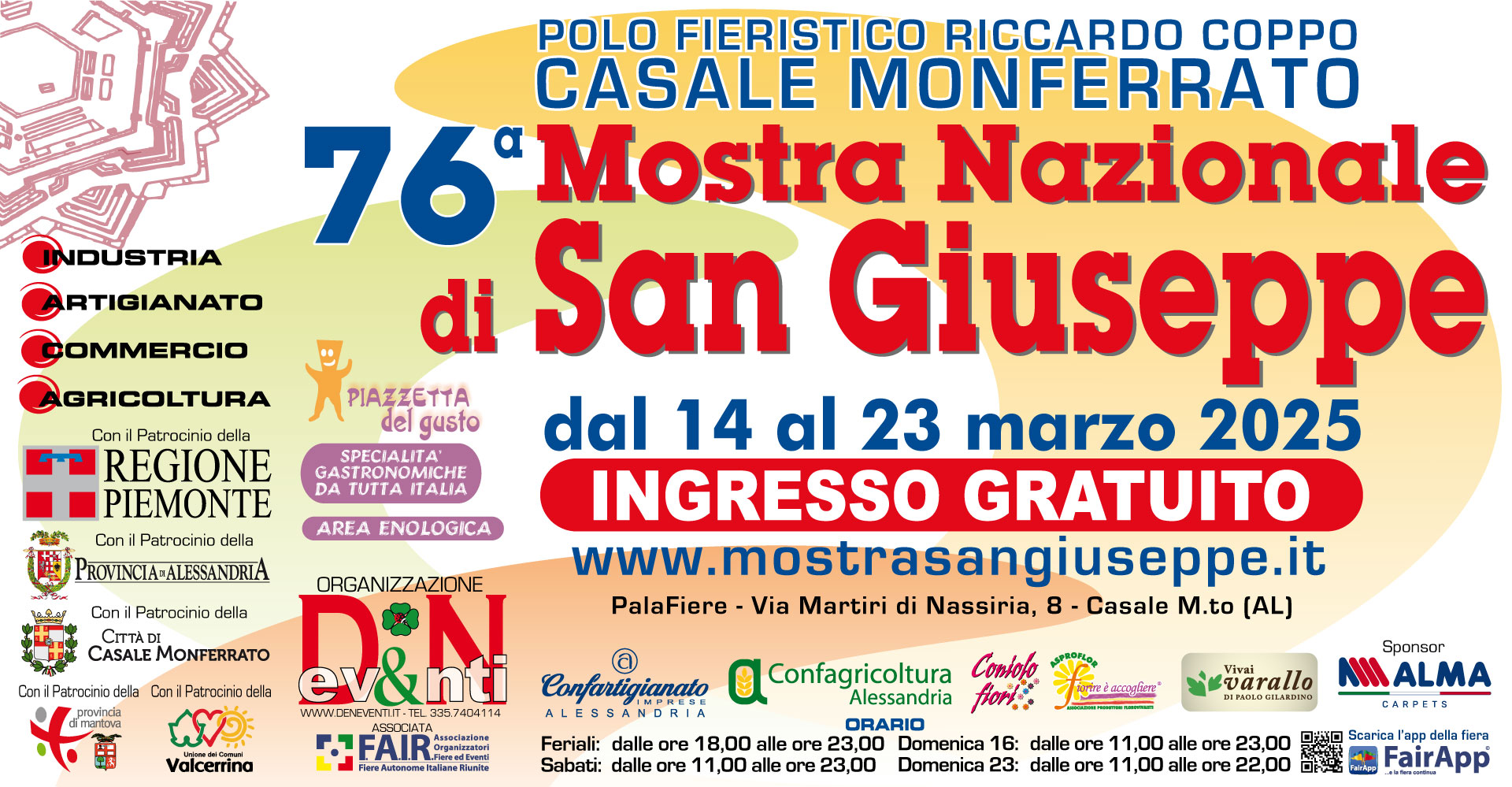 Casale Monferrato: dal 14 al 23 marzo la 76a Mostra di San Giuseppe