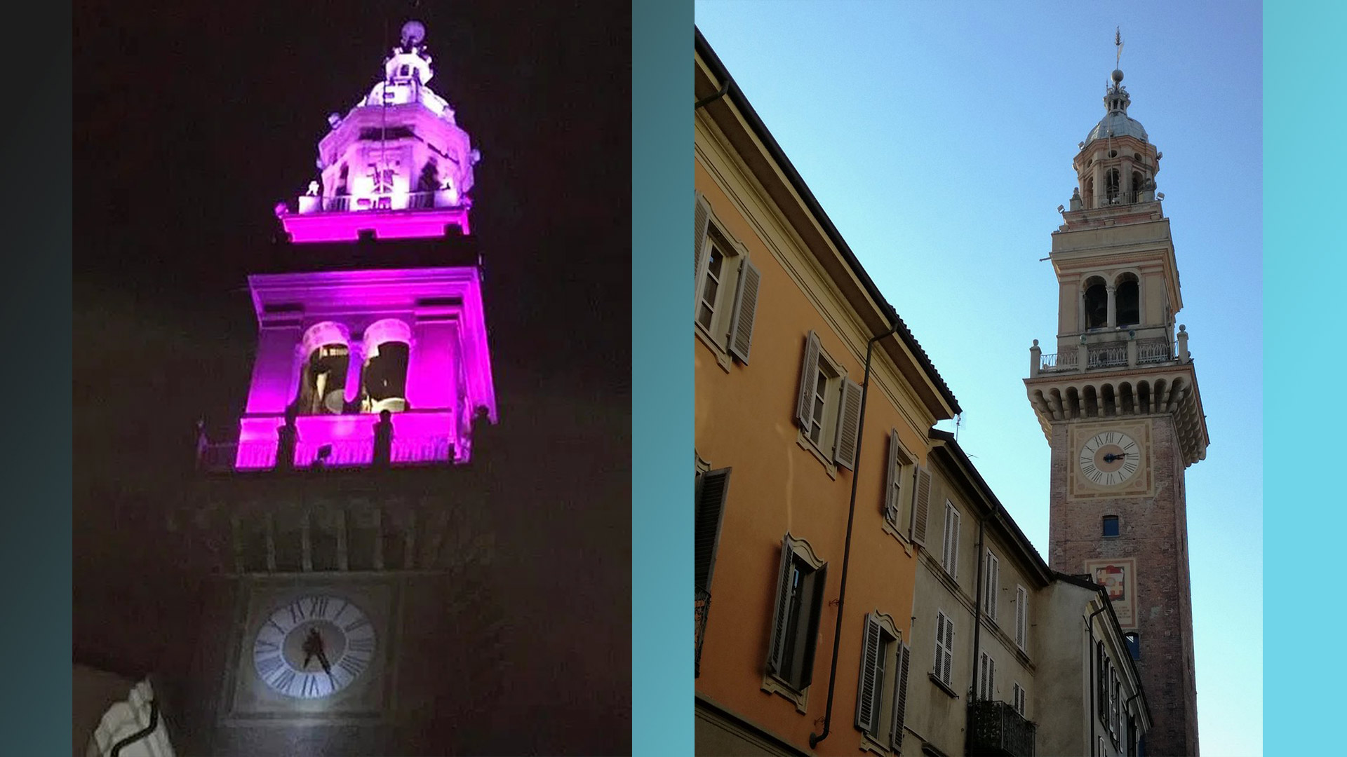 Casale: la Torre Civica illuminata per la “Giornata Nazionale del Fiocchetto Lilla”